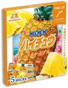Juego de 5 dulces suaves Morinaga Hi-Chew sabor piña Okinawa limitado de Japón - Imagen 1 de 2