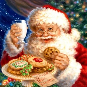SANTA (FATHER CHRISTMAS 5) CROSS STITCH PATTERN - Picture 1 of 2