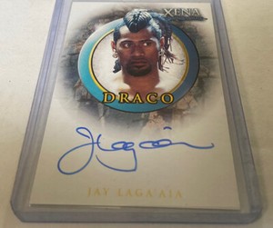 Jay Laga'aia as Draco XENA Quotable Certified Autograph Card Auto A44