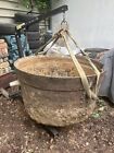 Reclaimed Giantvintage Cast Iron Smelting Pot / Cauldron From A Victorian Garden
