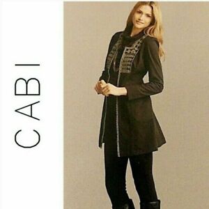 CAbi Turkish Delight Jacket Size XSmall Career Long Blazer Beaded Tunic