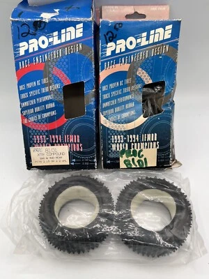 ~ 4 Vintage RC Buggy Tires Pro-Line 8101 XTR Compound 2/4WD Rear 2.15-2.2" ~ NOS - Image 1 of 4