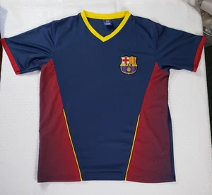 FC Barcelona 2020 Men's Blue Short Sleeve Shirt Size Medium - Picture 1 of 8