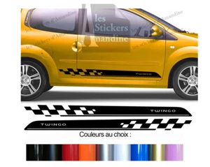 2 X TÜRSTREIFEN UNTERBODEN AUFKLEBER FÜR RENAULT TWINGO STICKER BD540-13 - Bild 1 von 1