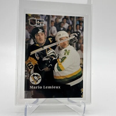 1991-92 Pro Set Mario Lemieux Hockey Card #194 Mint FREE SHIPPING - Image 1 of 3