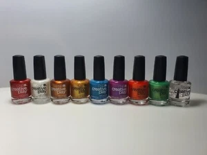 CND Creative Play Polish Polishes x 9 Bundle Top Coat New Nail Varnish Lacquer - Picture 1 of 9