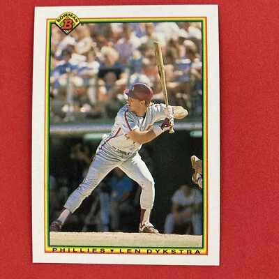 Lenny Dykstra 1990 Bowman Card #152 MLB Philadelphia Phillies - Image 1 of 2