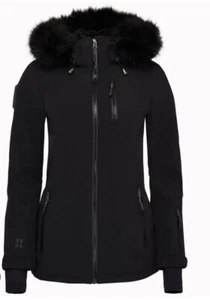 Sweaty Betty Exploration Soft Shell Ski Jacket M Black BNWT Fur Recco  - Picture 1 of 23