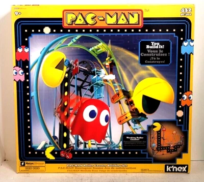 Juego de construcción de montaña rusa K'nex PAC-MAN juguete motorizado hágalo usted mismo 432 piezas caja abierta 2019 Foto 1 de 4
