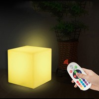  Led Mood Lght Night Lighting Remote Control Bedside Lamp Home Decor