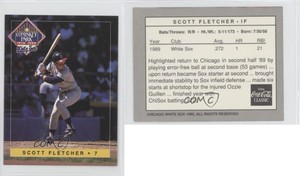 1990 Coca-Cola Chicago White Sox Scott Fletcher