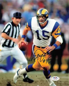 Vince Ferragamo Los Angeles Rams Signed Autograph 8 x 10 Photo PSA DNA - Picture 1 of 2