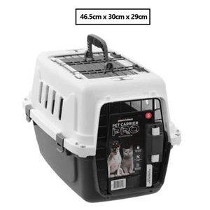 Pet Carrier Pro SML Plastic Dog Cat Airline Approved Travel Cage Portable Kennel - Picture 1 of 6