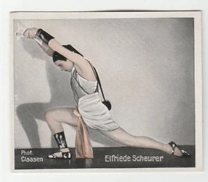 1930s German Dance Floors Of The World Tobacco card 038 Elfriede Scheurer - Picture 1 of 2