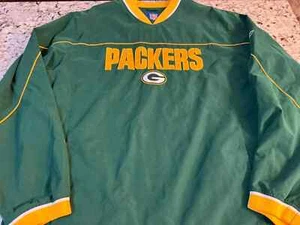 Vintage Reebok NFL Green Bay Packers V-Neck Pullover Size XL VTG - Picture 1 of 9