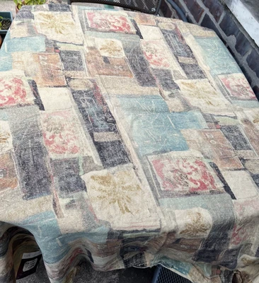 Italian Designer Fabric by Lyria Handmade Rustic Linen MCM Tuscany 60x60 - Image 1 of 4