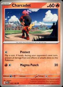 Pokemon - 2X Charcadet #025/182 - SV04: Paradox Rift Common - Picture 1 of 2
