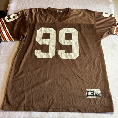 Vintage 1995 Starter Cleveland Browns #99 Football Jersey XL/52 NFL Brown - Image 1 of 4