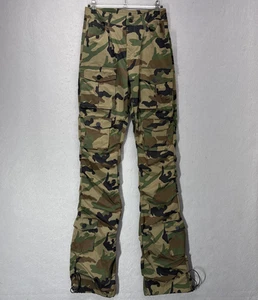 Smoke Rise Cargo Pants Mens Medium Camo Multi Pocket Utility Streetwear - Picture 1 of 14