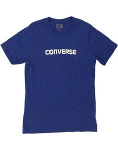 Camiseta Top Converse Para Hombre Gráfica Mediana Azul Algodón DM40 - Imagen 1 de 4