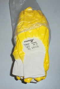 12 PAAR Asatex/Nitras Arbeitshandschuhe 03400-YELLOW  Gr 10 - Bild 1 von 2