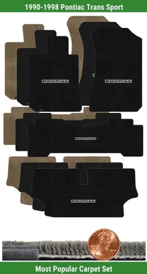 Conjunto de tapete personalizado Ultimat para Pontiac Trans Sport 90-98 com logotipo (4 peças) #X7B - Imagem 1 de 4
