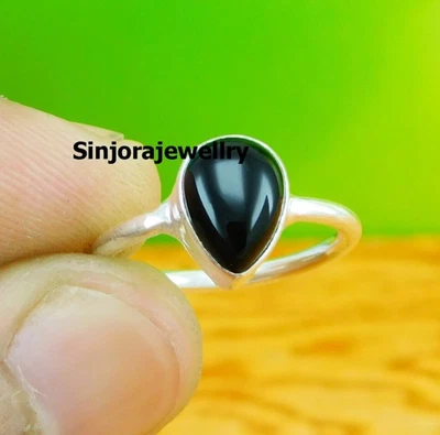 Anello regalo fatto a mano in argento sterling 925 con pietra preziosa... - Immagine 1 di 4