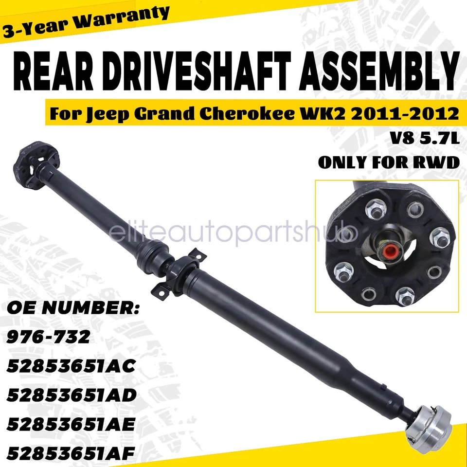 RWD Rear Driveshaft Prop Assembly For Jeep Grand Cherokee WK2 2011-2012 976732 - Image 1 of 4