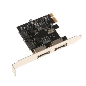 Carte D'extension De Contrôleur ESATA 2 Ports PCI Express SATA 6 Gbps Super - Afbeelding 1 van 4