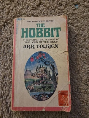 The Hobbit Rare Lion cover 1st Printing 1965 paperback Ballantine J.R.R Tolkien - Image 1 of 4