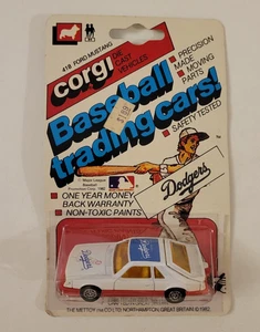 1982 CORGI BASEBALL TRADING CARS Unopened L.A. DODGERS MLB Matchbox MUSTANG AUTO - Picture 1 of 7