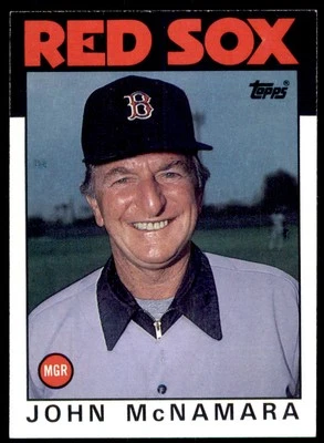 1986 Topps John McNamara Boston Red Sox #771 - Image 1 of 2