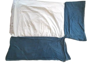 Ralph Lauren DENIM Bed Skirt Dust Ruffle FULL / DOUBLE Vintage USA MADE - Picture 1 of 5