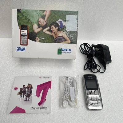 Nokia 2310 Mobile Phone Silver BOXED Network: T-Mobile (2006) - Image 1 of 4