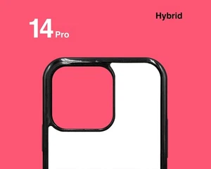 Hybrid 2-in-1 Sublimation Cases for Apple iPhone 14 Pro - Picture 1 of 7