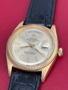 ROLEX VERY RARE EARLY MEN'S DAY-DATE MODEL 6611 B CIRCA 1960 18K GOLD - Picture 1 of 17