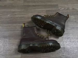 Men’s Dr Martens Boots Crazy Horse Brown Size 8UK - Foto 1 di 9