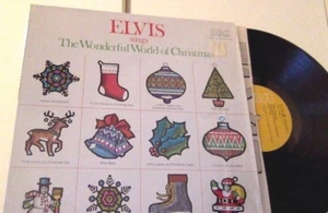 NM ELVIS Sings The Wonderful World Of CHRISTMAS lp 1975 press in SHRINK PLAY EX - Picture 1 of 12