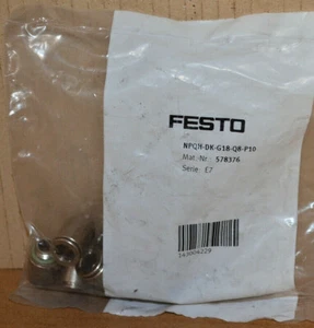 Festo NPQH-DK-G18-Q8-P10 Steckverschraubung 578376 NEU OVP Messing vernickelt - Bild 1 von 2