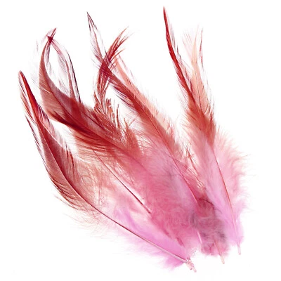 6-8 Inch Goose Feathers, 50 Pack Bulk Natural Feathers Style 4, Pink - Image 1 of 4