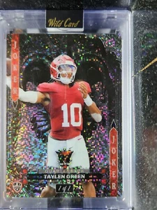 Taylen Green 2024 Wildcard #7JW-TG Joker's Wild Red Pulsar 1/1 - Picture 1 of 1