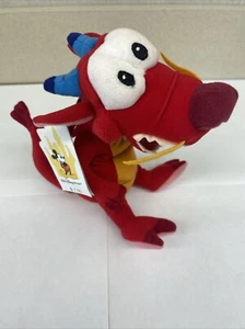 The Disney Store Mushu (No Sound) Mulan 8" Bean Bag Plush Toy NWT - Picture 1 of 17