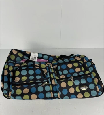 Rockland Luggage Rolling 22" Duffle Bag 22 inch Multi Blue Dot - Image 1 of 4