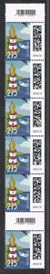 Bund 3657 Welt der Briefe, Leuchtfederstift, 6er Rollenende mit 2 ean code ** - Bild 1 von 2
