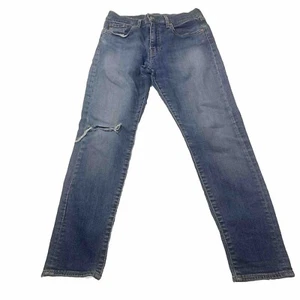 Levis 512 Jeans Men's 30x30 Blue Denim Stretch Distressed 28x 27 Actual - Picture 1 of 17