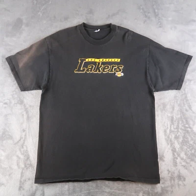 Camiseta Masculina Vintage 2000s Champion LA Lakers NBA Bordada Extra Grande Los Angeles - Imagem 1 de 4
