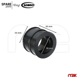 MANICOTTO CARBURATORE RACCORDO DRITTO 30/34 mm ASPIRAZIONE TUBO GOMMA UNIVERSALE - Imagen 1 de 4