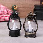 Mini Led Retro Oil Lamp Glowing Cande Light Night Light Dollhouse Kerosene Lamp