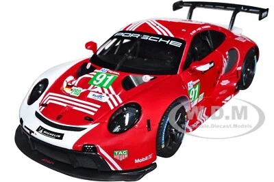 PORSCHE 911 RSR #91 24H OF LE MANS (2020) 1/24 DIECAST MODEL BY BBURAGO 28016 - Image 1 of 4