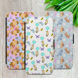 WINNIE THE POOH PATTERN CASE FOR IPHONE SAMSUNG GOOGLE FLIP WALLET PHONE COVER - Picture 1 of 19
